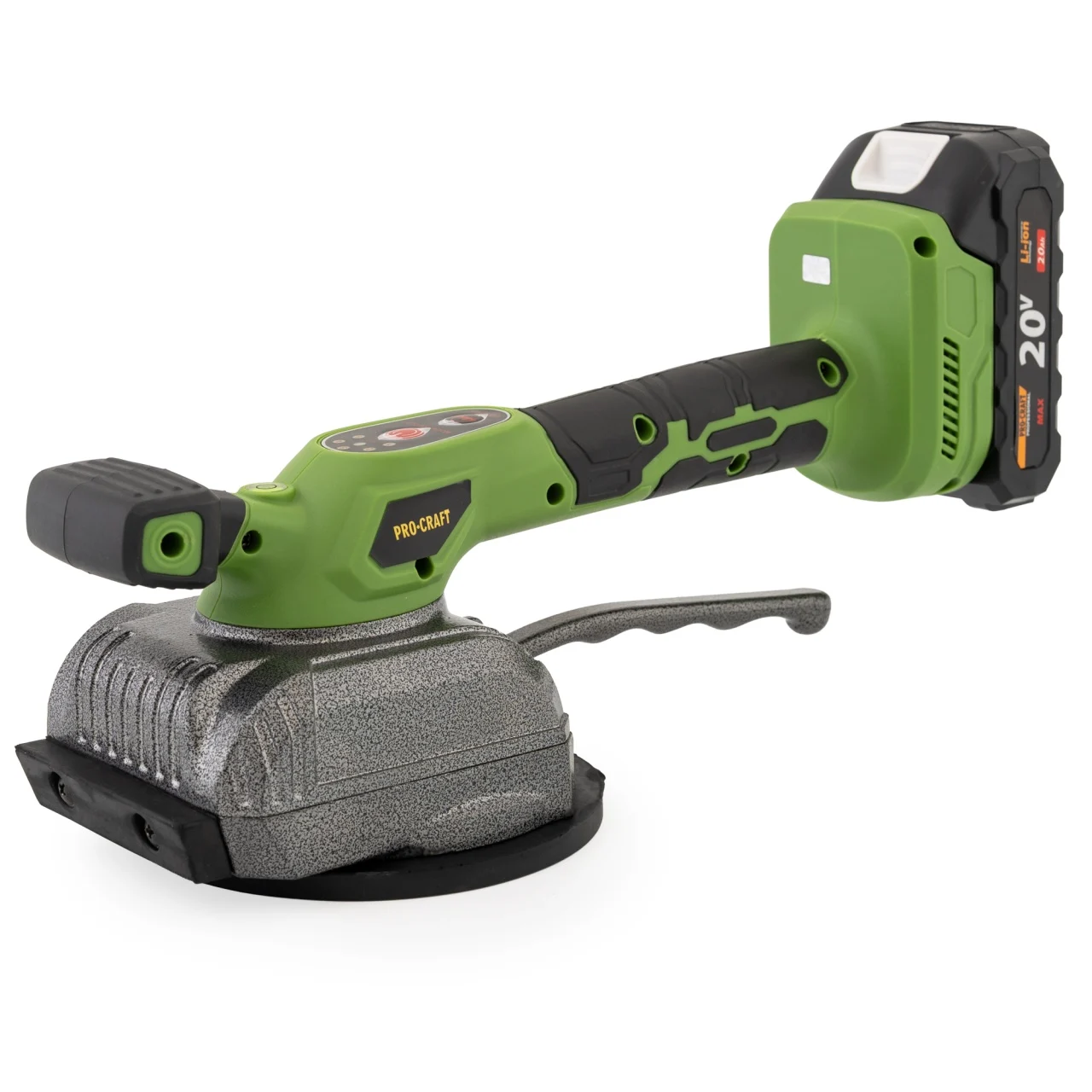 Polizor - Ventuză pentru gresie pe acumulator PROCRAFT PTM20 1 x acumulator 20V/2Ah, 15.000 vibrații/min