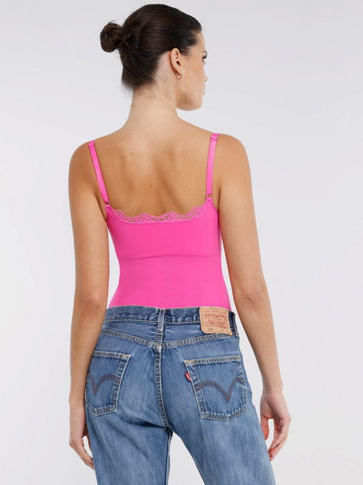Body modelator cu dantela Idalia (Roz) [5]