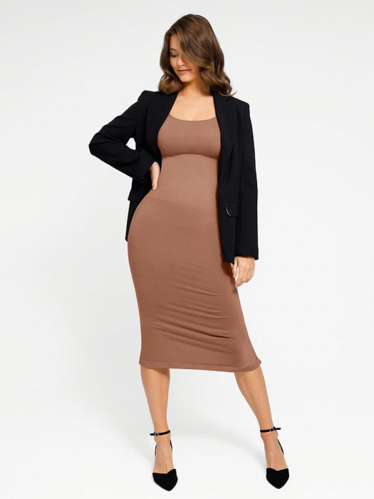 Rochie modelatoare Dalia (Bej) [3]