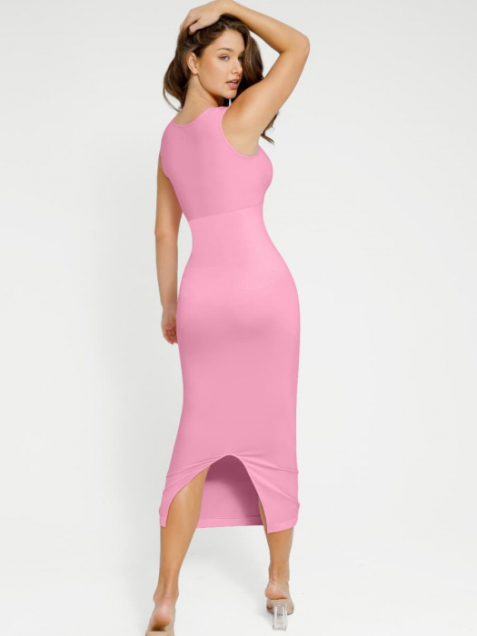 Rochie modelatoare roz Monica [2]