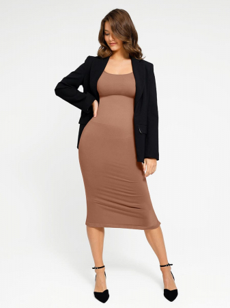 Rochie modelatoare Dalia (Bej) [2]