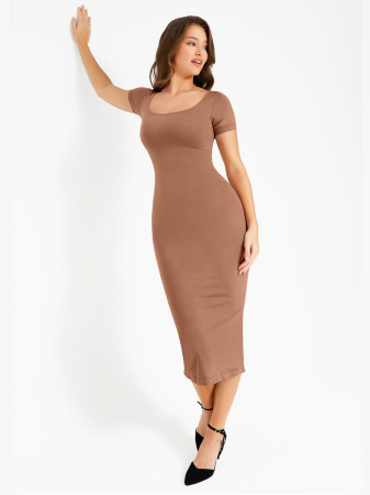 Rochie modelatoare Dalia (Bej) [1]