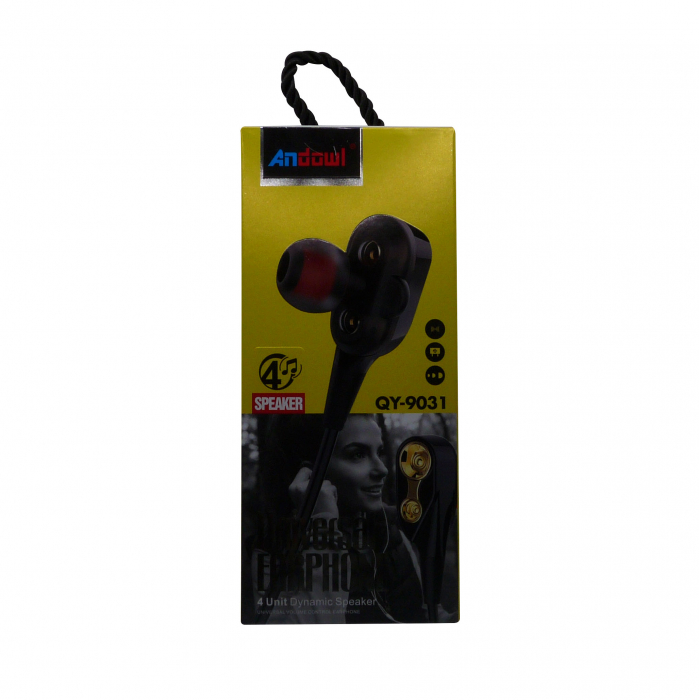 Casti cu fir Andowl QY-9031, culoare alb [2]