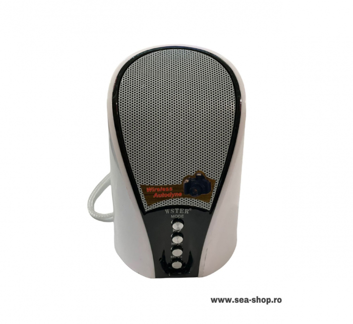 Boxa Portabila cu bluetooth si snur, alb,  WS 133 [3]