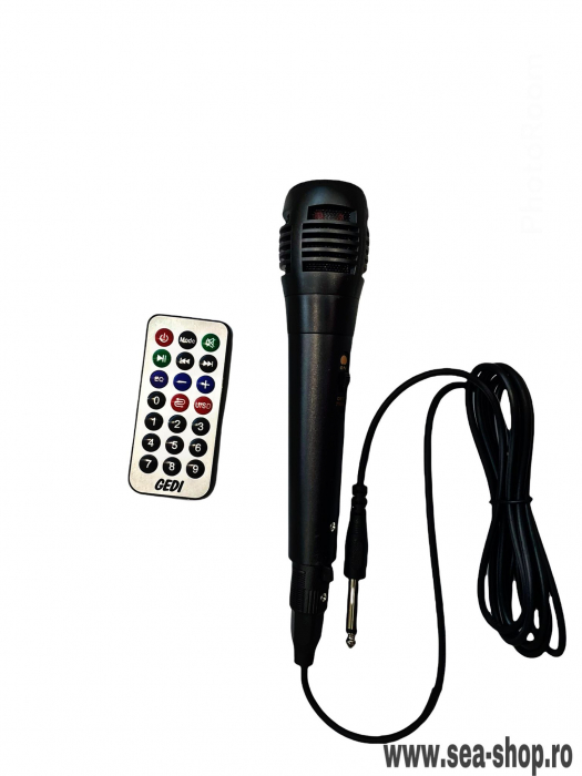 Boxa Audio Portabila cu Bluetooth, telecomanda si microfon karaoke [5]