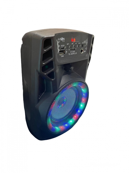Boxa portabila wireless cu bluetooth, Bass stereo, tip troller cu lumini, model TO 464 [2]