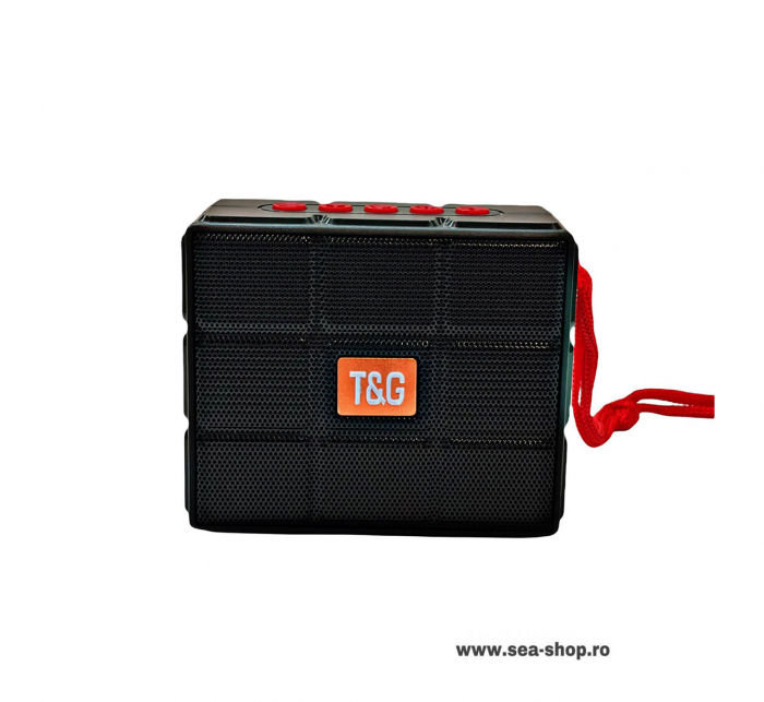 Mini Boxa Portabila Wireless cu Bluetooth si LED colorat, TG 311, Negru [2]