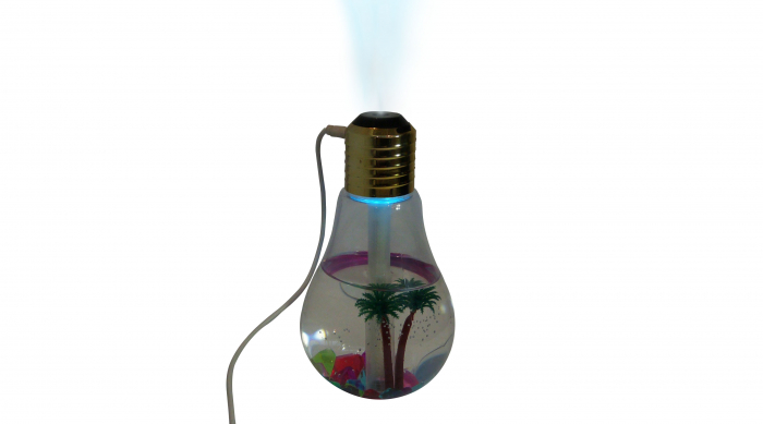 Umidificator Bulb si Difuzor Aromaterapie, Multicolor Led, 120 ml [3]