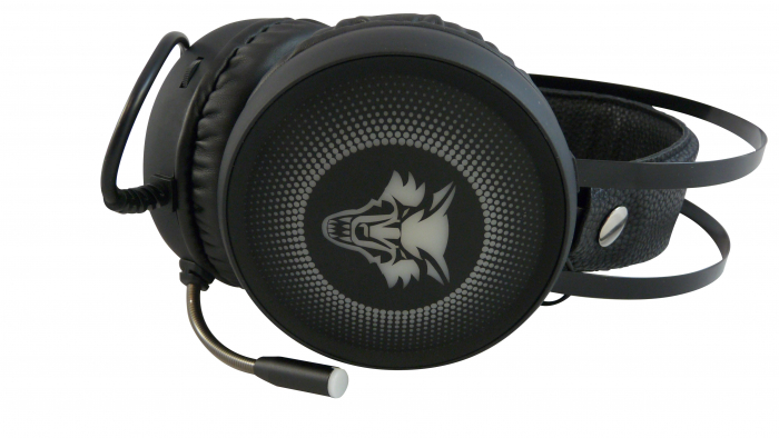 Casti Wolf gaming cu microfon si jack [2]