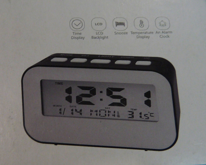 Ceas cu alarmă și lumină LCD [3]