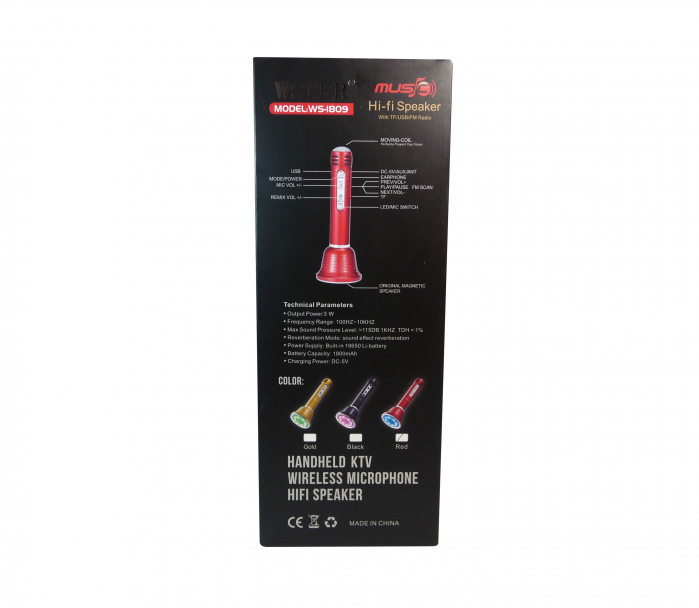 Microfon Karaoke cu boxă și LED [4]