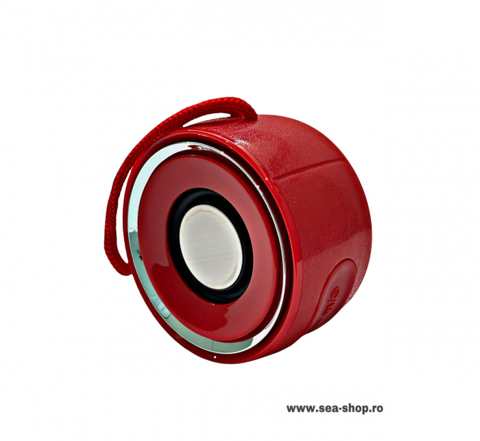 Mini Boxa Portabila Wireless cu Bluetooth, model TG 536, culoare rosu [3]