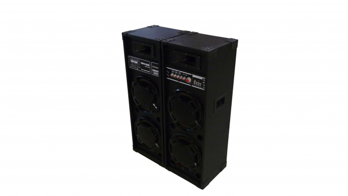 Sistem Boxe Karaoke, 2 difuzoare, statie amplificare, bluetooth, USB [1]