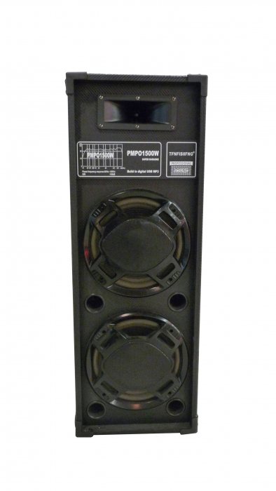 Sistem Boxe Karaoke, 2 difuzoare, statie amplificare, bluetooth, USB [2]
