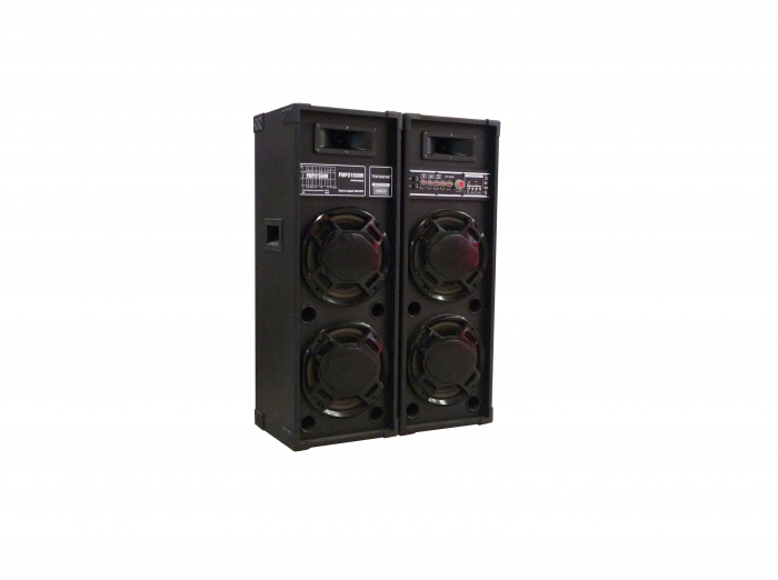 Sistem Boxe Karaoke, 2 difuzoare, statie amplificare, bluetooth, USB [3]