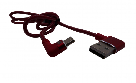 Cablu incarcare rapida cu USB si microUSB, culoare rosu [1]