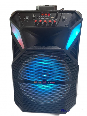 Toate Produsele - Boxa Portabila 12inch, tip troller, cu microfon wireless si telecomanda, PMPO 4500WATTS