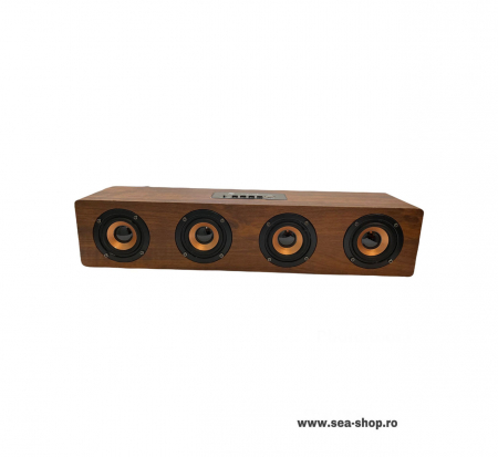 Boxa Portabila Bluetooth KTS-1108, culoare lemn maro [1]