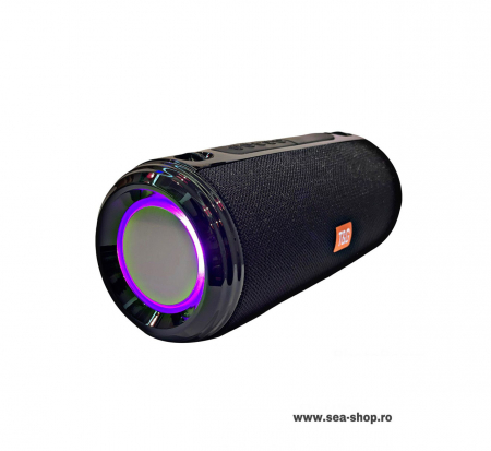 Toate Produsele - Boxa Portabila Bluetooth T&G 537 cu LED si curea, culoare negru
