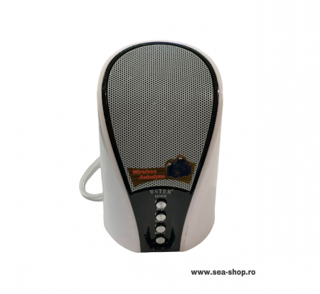 Boxa Portabila cu bluetooth si snur, alb,  WS 133 [2]
