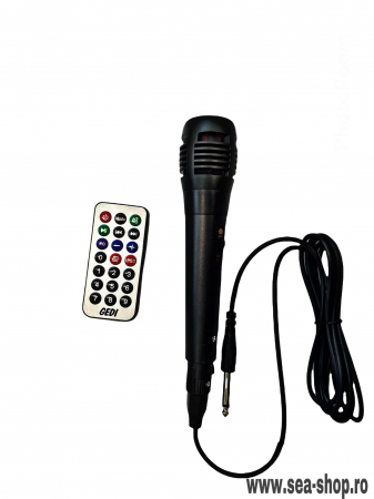Boxa Audio Portabila cu Bluetooth, telecomanda si microfon karaoke [4]