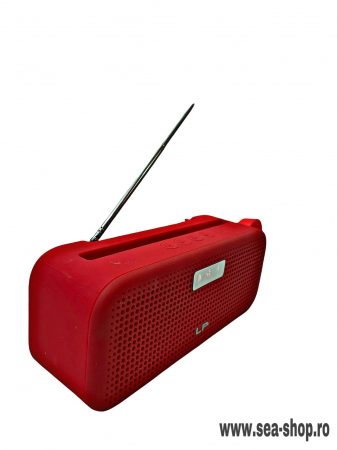 Toate Produsele - Boxa Portabila Radio cu Bluetooth LP-V17, Rosu