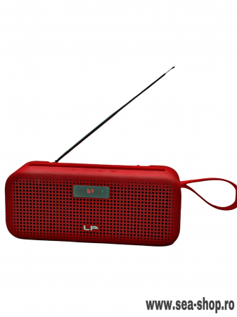 Boxa Portabila Radio cu Bluetooth LP-V17, Rosu [1]