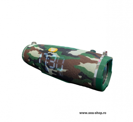 Boxă Portabilă T&G 176 cu Bluetooth și Ceas, afisaj LED, culoare camuflaj [2]