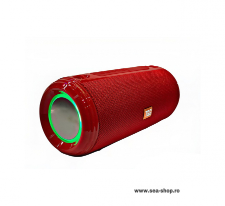 Toate Produsele - Boxa Portabila Bluetooth T&G 537 cu LED si curea, culoare rosu