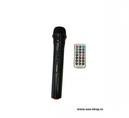 Boxa audio Bluetooth, tip troller, cu microfon si telecomanda [2]