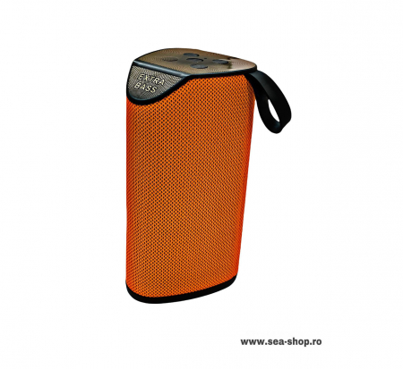 Boxa Portabila Wireless cu Bluetooth si Extra Bass, model GT 111, culoare portocaliu [1]