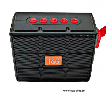 Mini Boxa Portabila Wireless cu Bluetooth si LED colorat, TG 311, Negru [3]