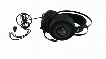 Casti Audio - Casti Wolf gaming cu microfon si jack
