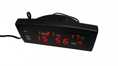 Ceas Digital cu Termometru, Calendar și Radio [2]