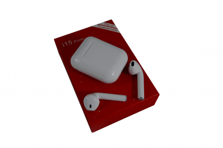 Casti Audio - i15 Pods wireless cu caseta de incarcare