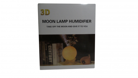 Lampă de veghe și Umidificator 3D Lună, 880 ml [1]