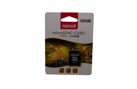 Stick-uri, Baterii si diverse - Card de memorie cu adaptor, 32GB, Maxell