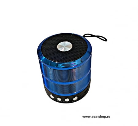 Mini boxa portabila cu Bluetooth si HandsFree, albastru [1]