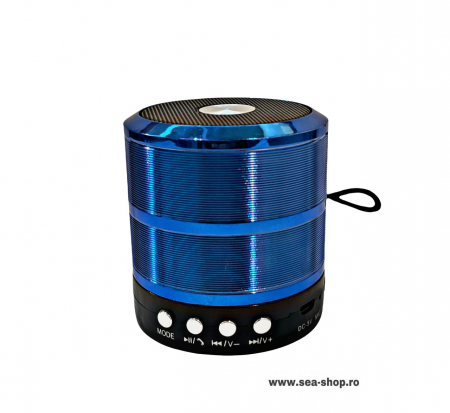 Toate Produsele - Mini boxa portabila cu Bluetooth si HandsFree, albastru