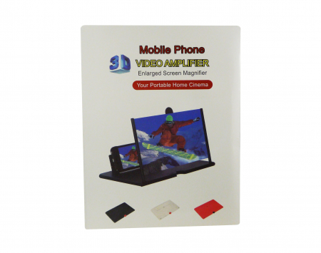 Accesorii Auto - Suport pentru telefon cu amplificator 3d si lupa, pliabil