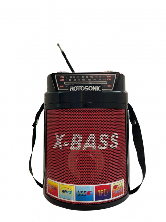 Ceasuri Digitale si Radio - Radio Rotosonic cu lumini, model XB 763BT, negru cu rosu