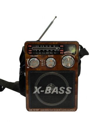 Ceasuri Digitale si Radio - Radio X-Bass cu bluetooth, model XB-181BT maro