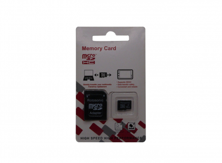 Stick-uri, Baterii si diverse - Card de memorie microSDHC cu adaptor, 16GB, Rotosonic