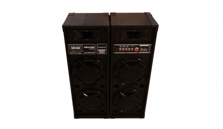 Sistem Boxe Karaoke, 2 difuzoare, statie amplificare, bluetooth, USB [3]