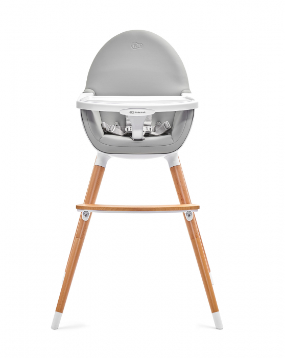Scaun de masa 2 in 1, lemn, gri [6]