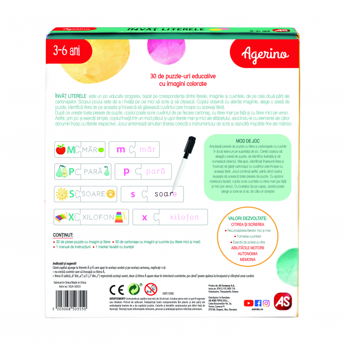 Joc educativ Invat Literele, 3-5 ani [8]