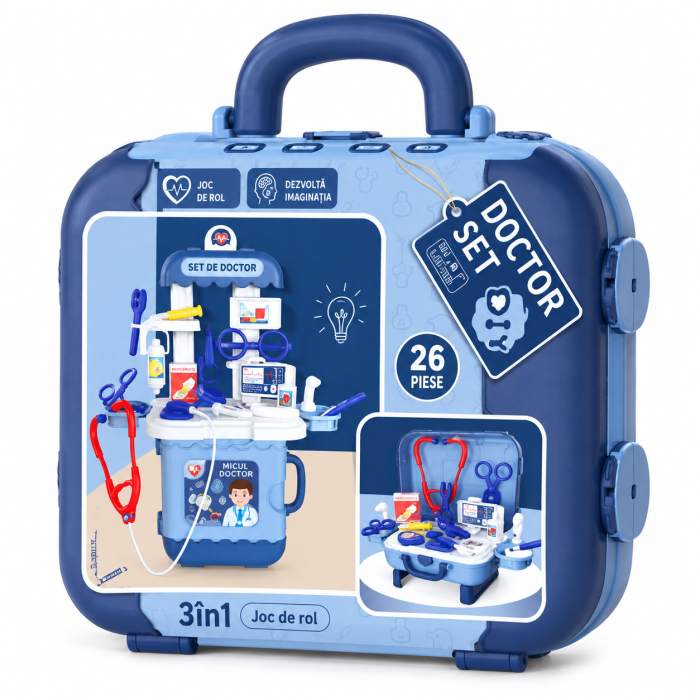 Set de doctor pentru copii 3 in 1 26 piese [8]