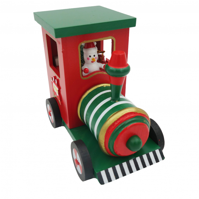 Trenulet decorativ din lemn, 15 cm [2]
