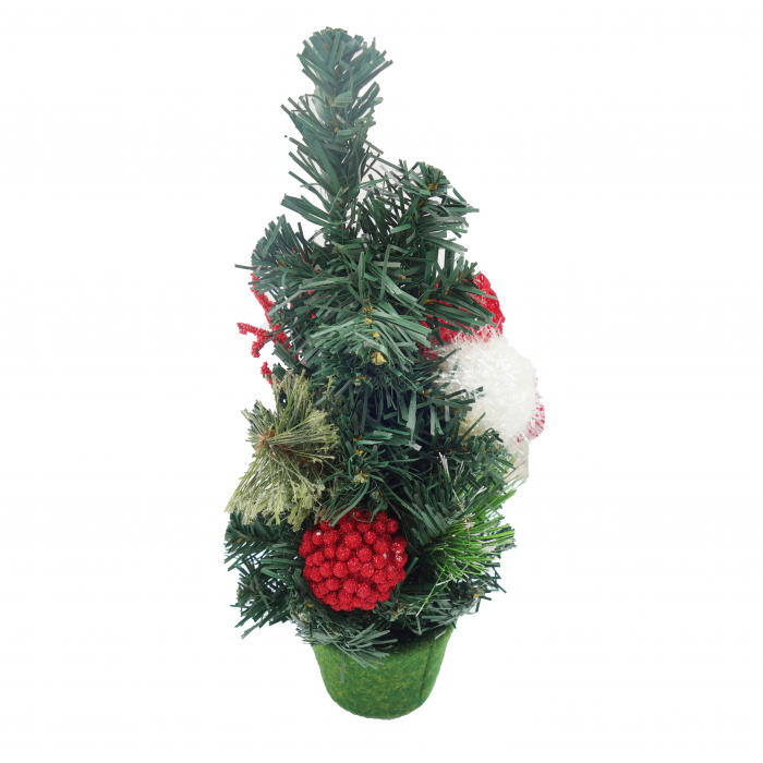 Brad decorativ cu craciunita, 30 cm [4]
