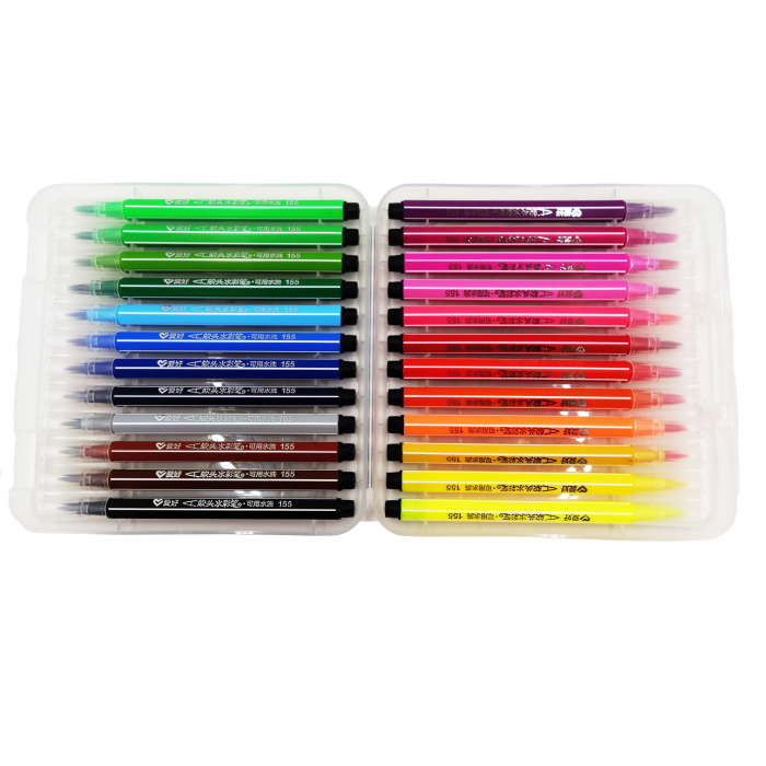 Set de carioci cu vârf tip pensulă, 24 culori, 14 cm [3]